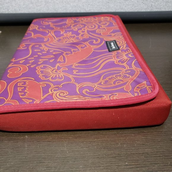 Lexie Barnes Red Purple Multicolor Hard Laptop Sleeve Case Bag - Picture 2 of 11